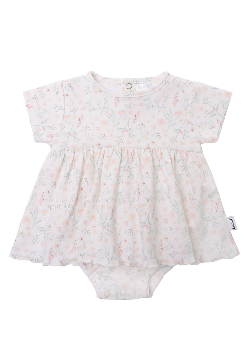 Body-Kleidchen in AOP Blumen