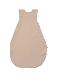 Rückseite des Sommer Schlafsacks in beige.