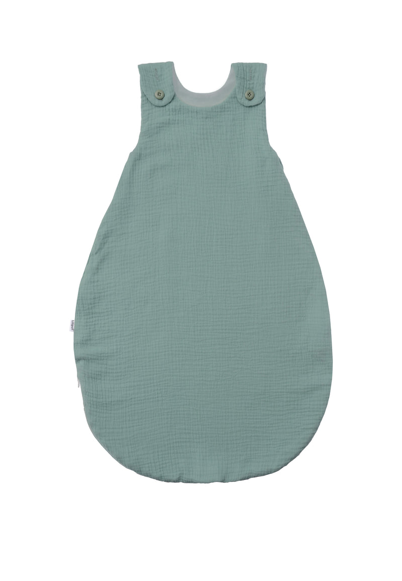 Musselin Schlafsack in dunkelgrün