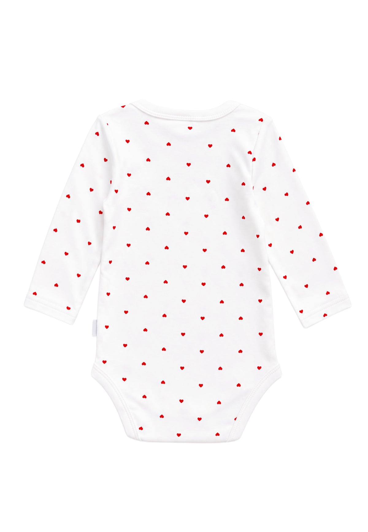 2-teiliges Baby-Schlafset mit Herzchenprint in Weiß & Rot