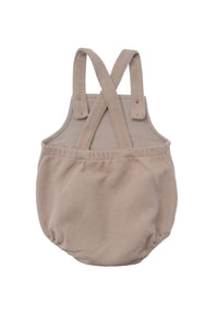 Baby Latzhose aus Waffelpiquè beige