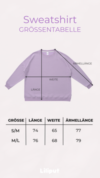 Erwachsenen Sweatshirt flieder Motherhood