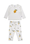 3-teiliges Kinderset Little Lemon – Jacke, Shirt & Leggings mit Zitronenprint