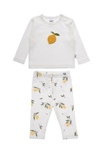 3-teiliges Kinderset Little Lemon – Jacke, Shirt & Leggings mit Zitronenprint