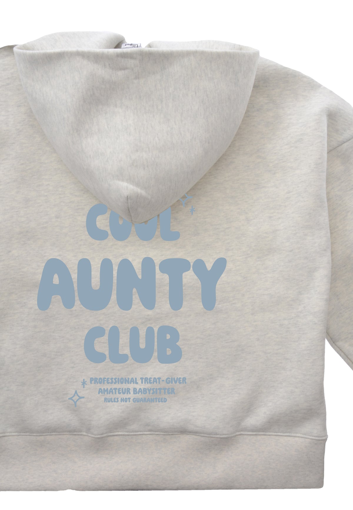Erwachsenen Hoodie Cool Aunty Club hellblau