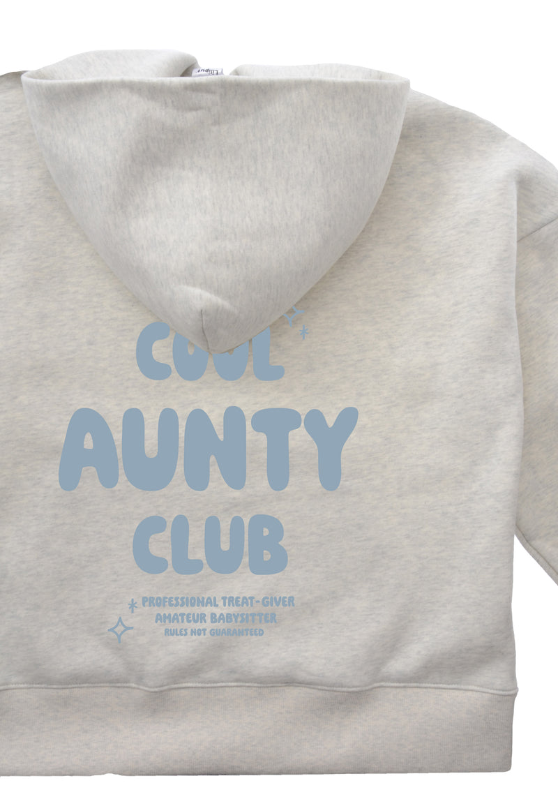 Erwachsenen Hoodie Cool Aunty Club hellblau