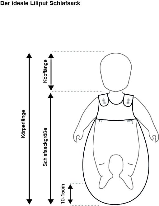 Schlafsack mit Herzen