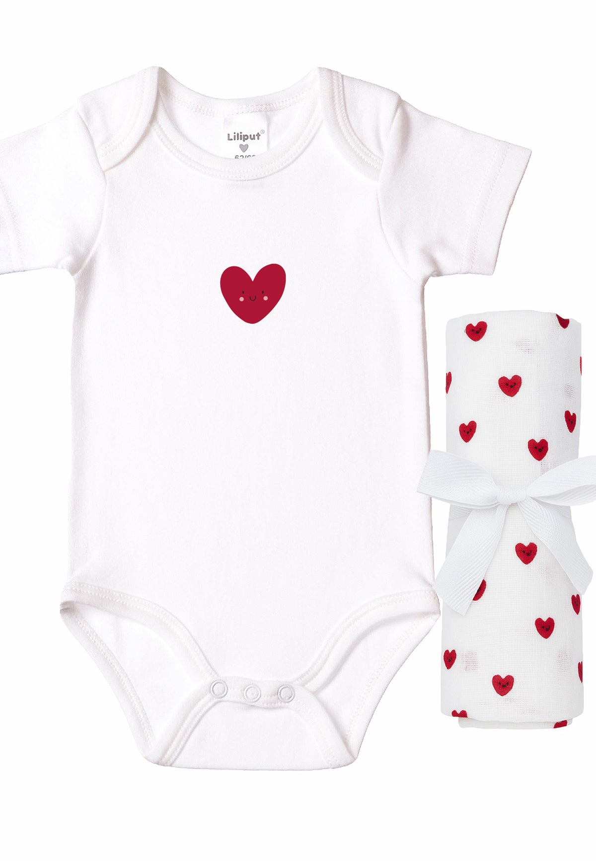 2-teiliges Set mit Body und Musselintuch