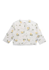 3-teiliges Kinderset Little Lemon – Jacke, Shirt & Leggings mit Zitronenprint