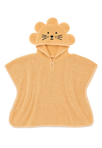 Kapuzenponcho Löwe in gelb