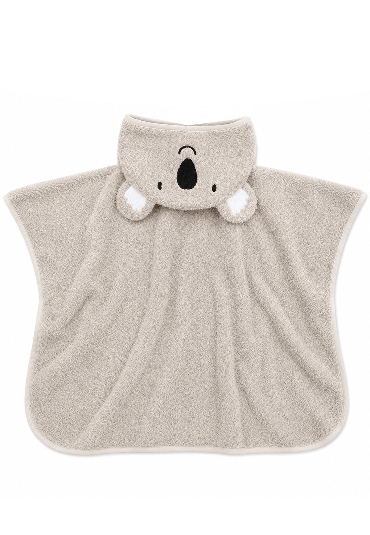 Kapuzenponcho Koala in grau
