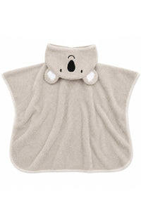 Kapuzenponcho Koala in grau