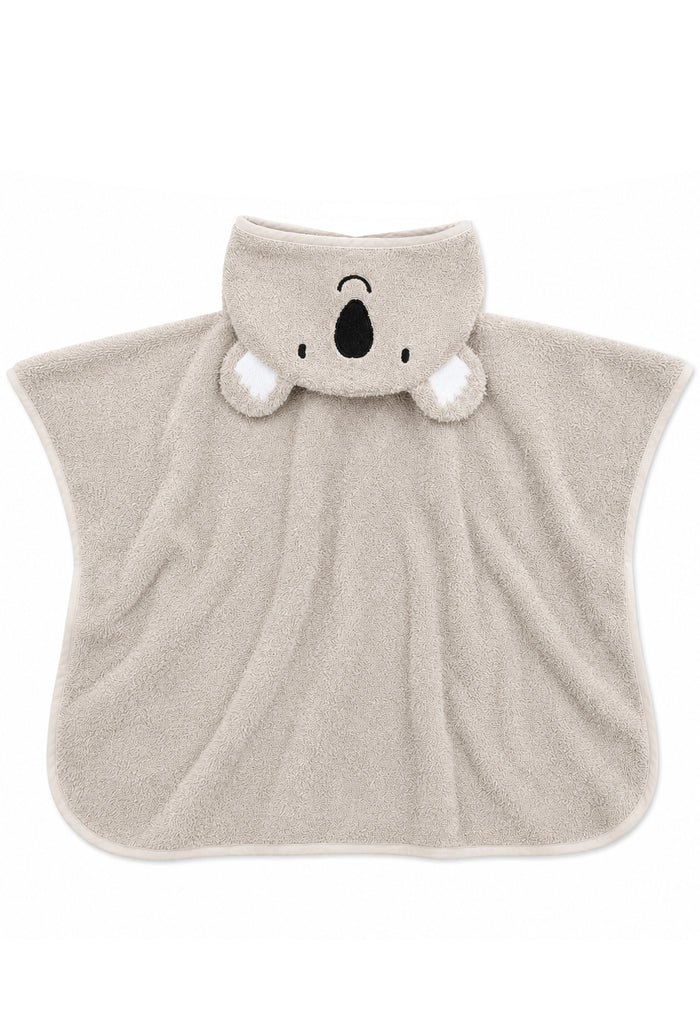 Kapuzenponcho Koala in grau