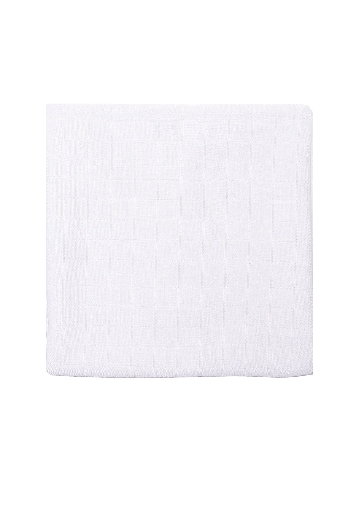 2er Pack Musselintücher in weiß und weiß mit Herzchen-Print