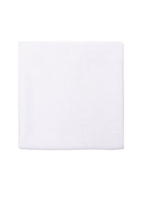 2er Pack Musselintücher in weiß und weiß mit Herzchen-Print