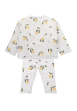 3-teiliges Kinderset Little Lemon – Jacke, Shirt & Leggings mit Zitronenprint