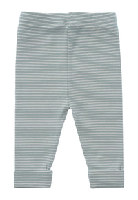 rückseite von den Babyleggings in ecru-schilf geringelt