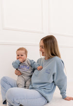 Erwachsenen Sweatshirt 6 AM Club hellblau