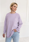 Erwachsenen Sweatshirt 6 AM Club flieder