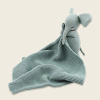 Kuscheltuch mit Elefant, hellblau von Ava & Yves