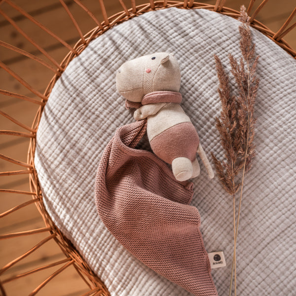 Kuscheltuch mit Hippo, fawn von Ava & Yves