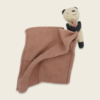 Kuscheltuch mit Panda, rose von Ava & Yves