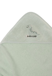 Detailfoto Stcikerei Dinosaurier mit Schriftzug Babydino und Herz