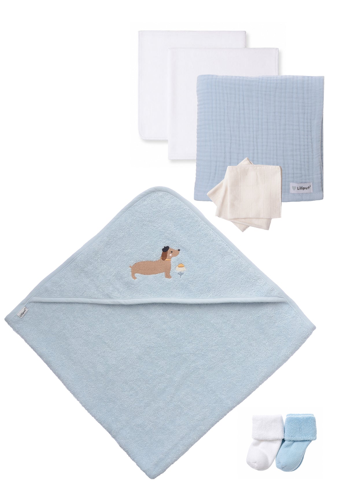 9-teiliges Accessoires-Set Dackel