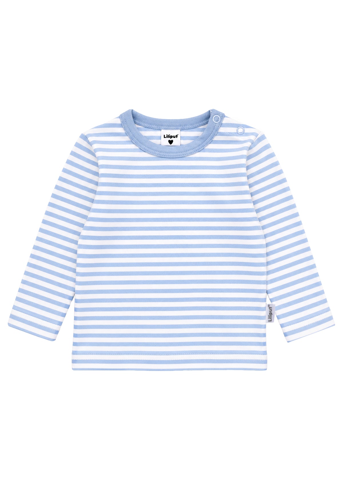 3-teiliges Rib-Strick-Set in Hellblau und Hellblau-gestreift