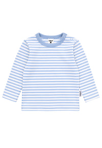3-teiliges Rib-Strick-Set in Hellblau und Hellblau-gestreift