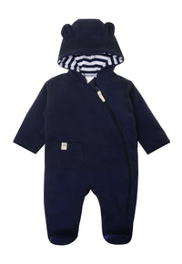 Wattierter Rib Overall in marine