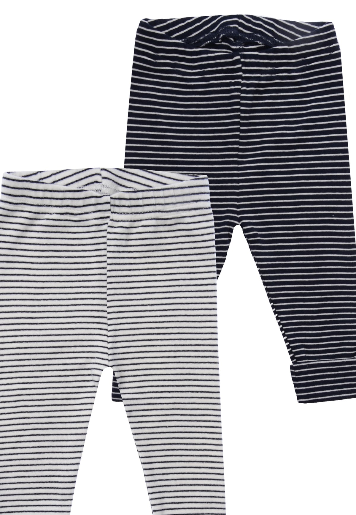 Detailansicht des weichen Ringel Leggings Packs.