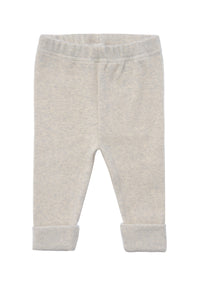 Frontansicht der Leggings in grau melange.