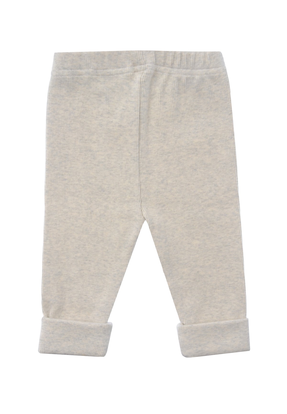 Rückseite der Leggings mit umgeschlagenem Saum.