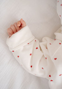Baby-Set 4 teilig mit Herzchen Print