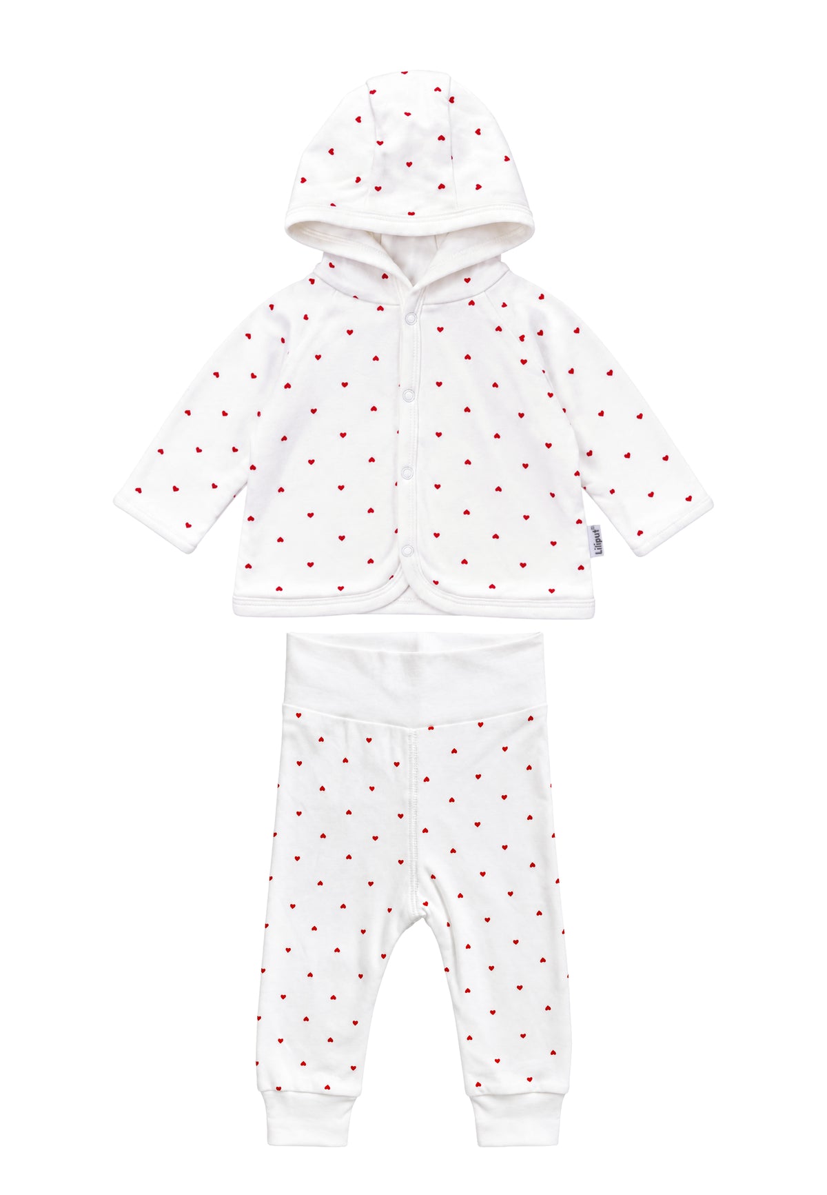 Baby-Set 4 teilig mit Herzchen Print