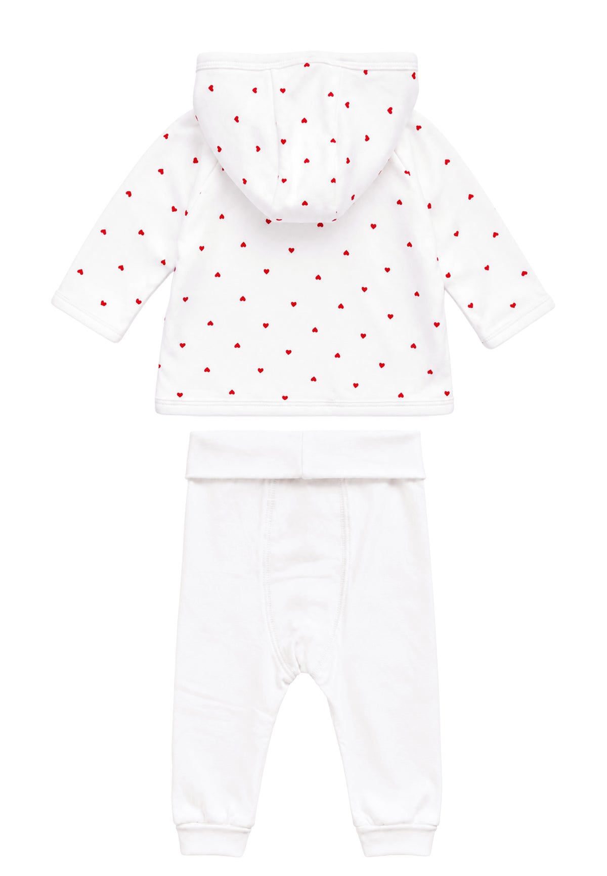 Baby-Set 4 teilig mit Herzchen Print