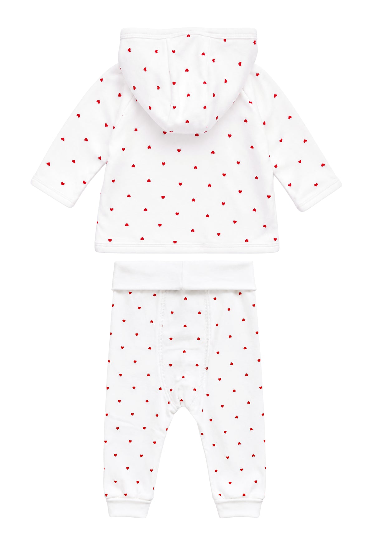 Baby-Set 4 teilig mit Herzchen Print