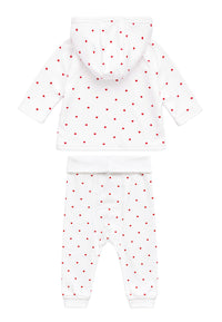 Baby-Set 4 teilig mit Herzchen Print