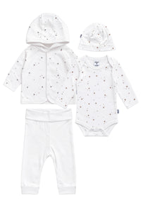 Baby-Set 4 teilig mit Sternen Print