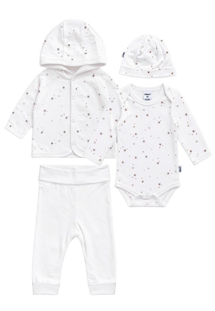 Baby-Set 4 teilig mit Sternen Print