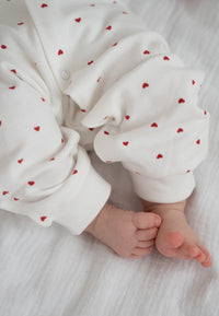 2er-Pack Baby-Overalls mit Sternen- & Herzchenprint in Weiß