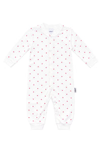 2er-Pack Baby-Overalls mit Sternen- & Herzchenprint in Weiß