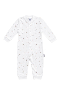 2er-Pack Baby-Overalls mit Sternen- & Herzchenprint in Weiß