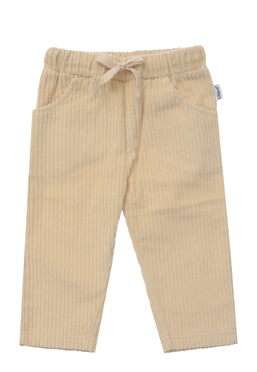 Cordhose mit großen Taschen in beige