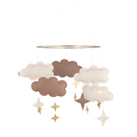 Baby Bello Mobile Wolken in rosé