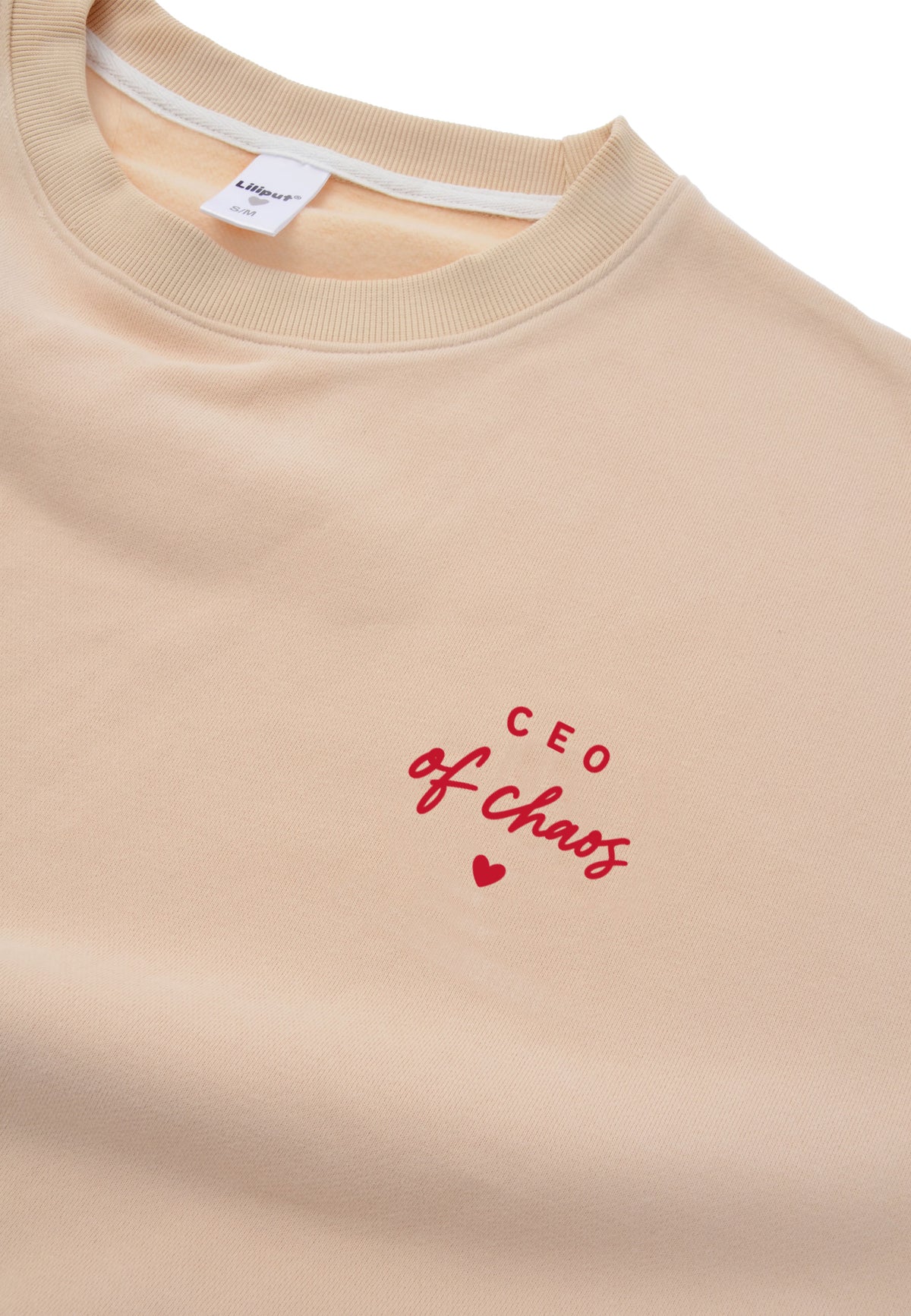Erwachsenen Sweatshirt beige CEO of Chaos