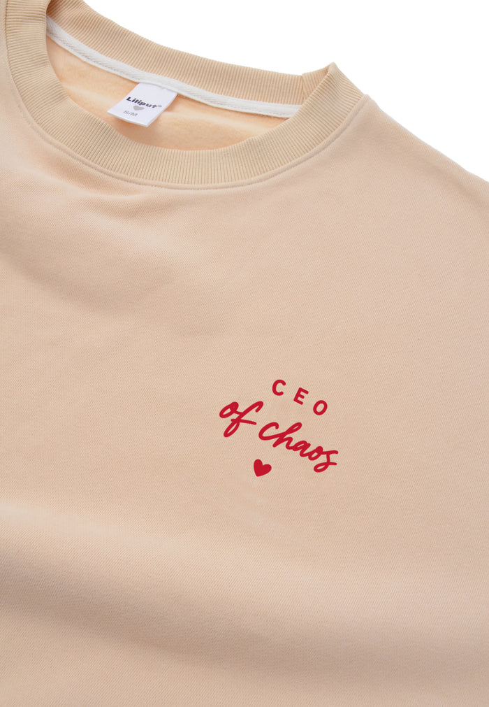 Erwachsenen Sweatshirt beige CEO of Chaos