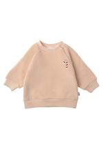 Beiges Kinder Sweatshirt mit Zuckerstangen Print