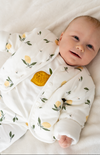 3-teiliges Kinderset Little Lemon – Jacke, Shirt & Leggings mit Zitronenprint